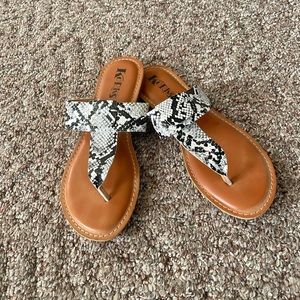 Snake skin sandals